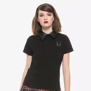 Chilling Adventures Of Sabrina Herald Of Hell Collared Top
